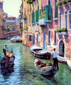 Venice Canal Scene Paint By Numbers