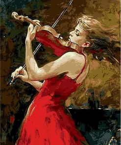 Girl Violin Music Paint By Numbers