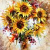 Yellow Sunflower Picture Paint By Numbers
