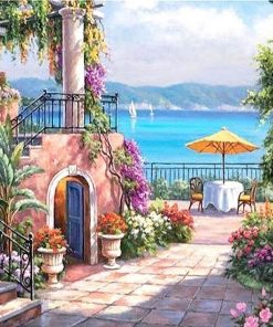 Seaside Cityscape Paint By Numbers