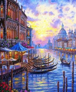 Venice Purple Sky Paint By Numbers