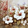 Vintage White Flower Paint By Numbers