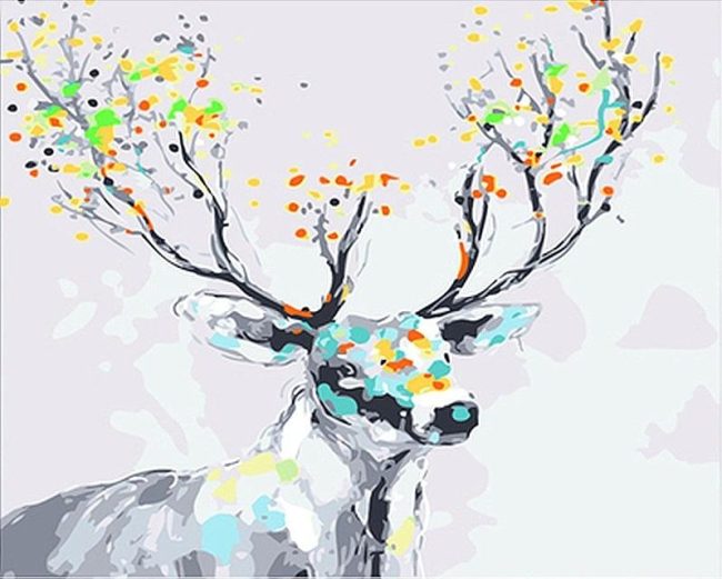 Astral Deer Colorful Paint By Numbers