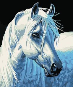 White Horse Animals Paint By Numbers