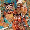 Vintage Owl Home Accents Paint By Numbers