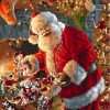 Merry Christmas Santa Gift Paint By Numbers