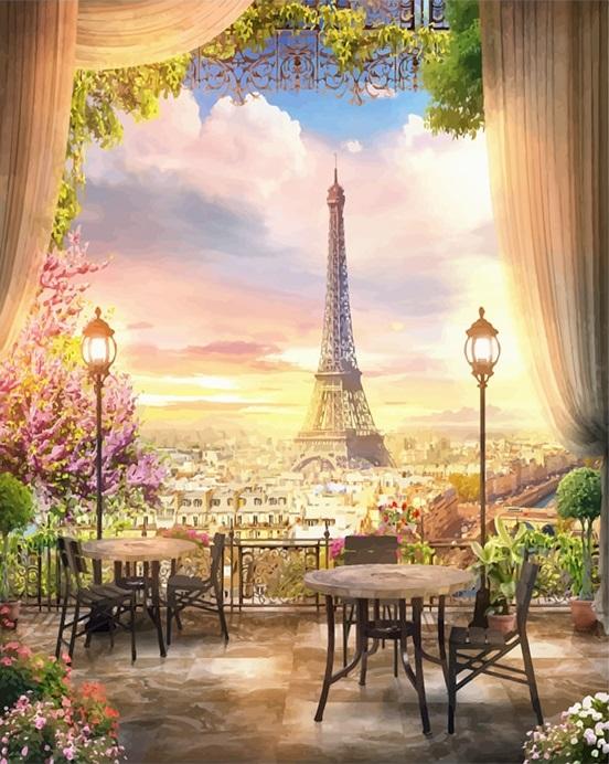 Finalizing Nice Paris Cityscape Artwork