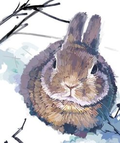 Rabbit in Snow Painting by Numbers Kit