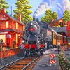 Steam Train Railway Paint By Numbers
