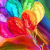Colorful Balloons Rainbow Paint By Numbers
