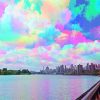 Colorful Rainbow Clouds Paint By Numbers