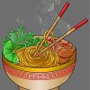 Ramen Noodles Delight Paint By Numbers