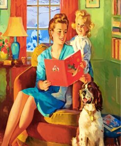 Mother and Daughter Animal Paint By Numbers