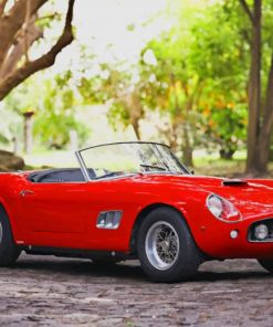 Red Ferrari Classic Cars Paint By Numbers