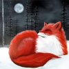 Red Fox Winter Scene Paint By Numbers