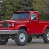 Red Jeep J12 Off-Road Paint By Numbers