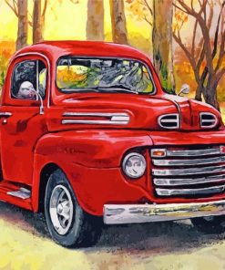 Red Truck Engines Paint By Numbers