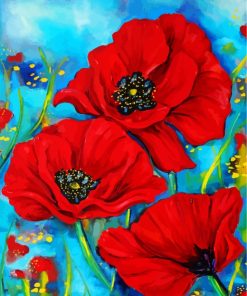 Red Poppies Paint By Numbers
