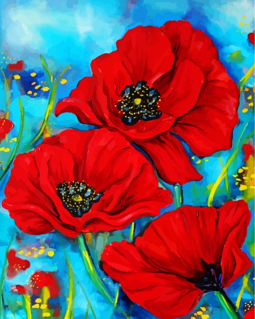 Finalizing the Red Poppies artwork