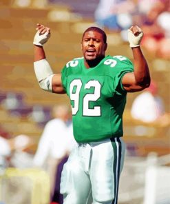 Reggie White Football Icon Paint By Numbers