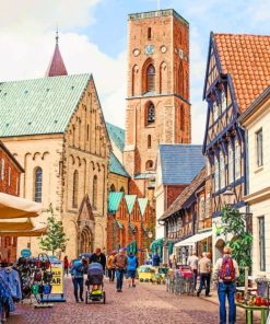 Ribe Cathedral Denmark Paint By Numbers
