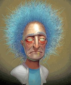 Rick Sanchez Anime Masterpiece Paint By Numbers
