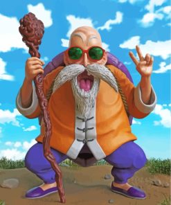 Master Roshi Dragon Ball Z Paint By Numbers