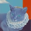 Russian Blue Cat Majesty Paint By Numbers