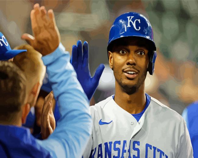 finalizing the Kansas City Royals Baseball artwork