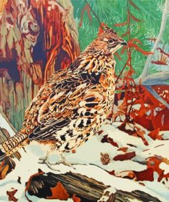 Ruffed Grouse Wildlife Paint By Numbers
