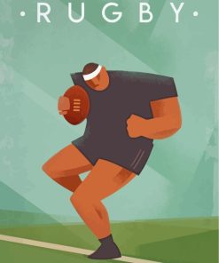 Rugby Sports Player Paint By Numbers