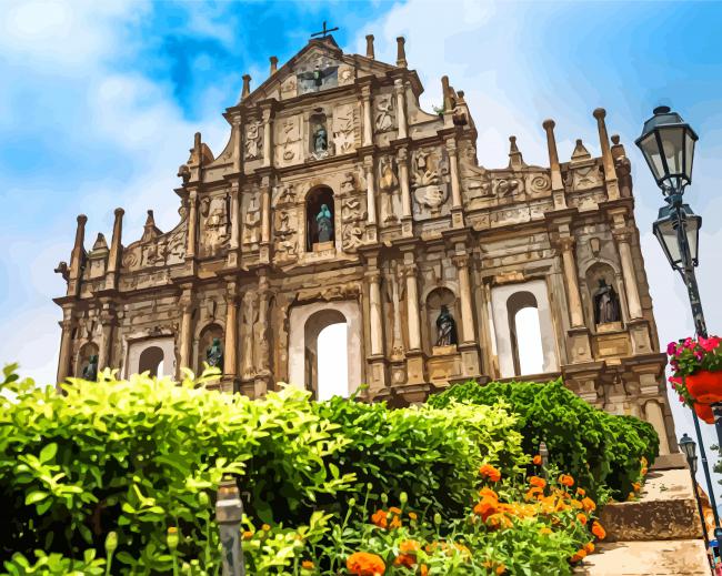 Finalizing the Ruins of St Paul Artwork