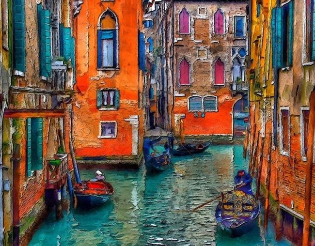 Venice Canal Scenes Paint By Numbers