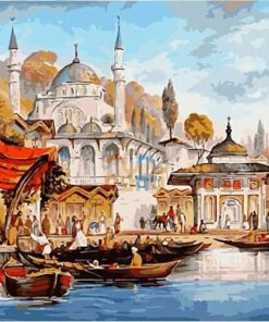 Uskudar Mosque Istanbul Paint By Numbers