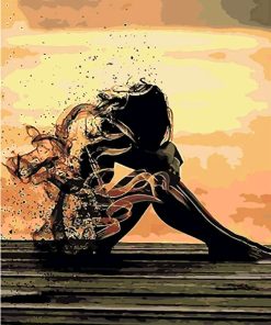 Lonely Girl Portrait Paint By Numbers