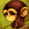 Melancholic Monkey Paint By Numbers