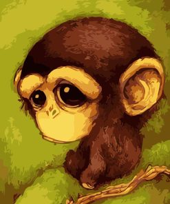 Melancholic Monkey Paint By Numbers
