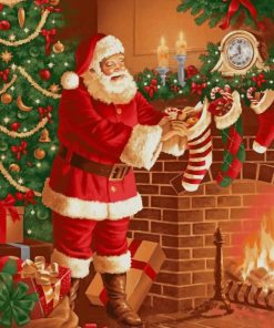 Saint Nick Santa Paint By Numbers