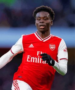 English Footballer Saka Paint By Numbers
