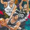 San Antonio Spurs Basketball Paint By Numbers