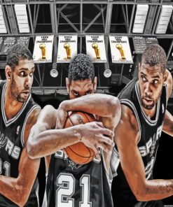 Tim Duncan Basketball Icon Paint By Numbers