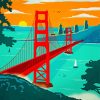 Golden Gate Bridge Colors Paint By Numbers