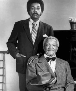 Sanford And Son Black and White Paint By Numbers