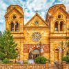 Santa Fe Cathedral Landmark Paint By Numbers