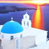 Santorini Sunrise Greece Paint By Numbers