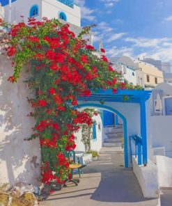 Santorini Scenic Greece Paint By Numbers