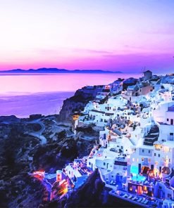 Santorini Greece Island Views Paint By Numbers