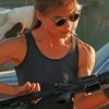 Sarah Connor Terminator Movies Paint By Numbers