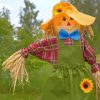 Scarecrow Girl Farm Theme Paint By Numbers