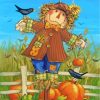 Farm Scarecrow Scene Paint By Numbers